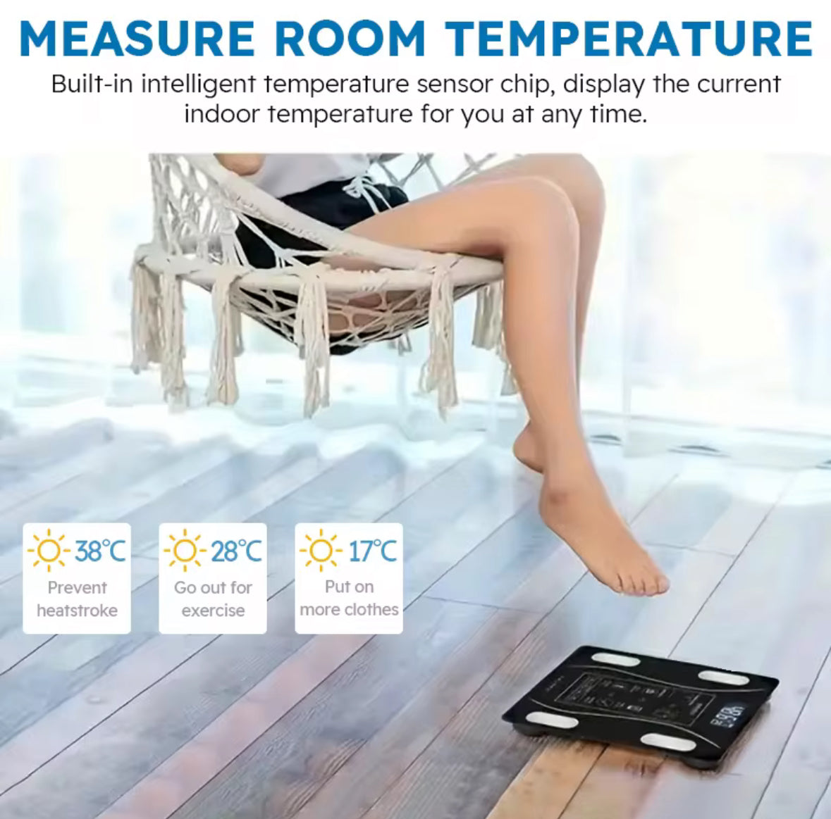 Smart Body Scale - 12 Metrics Tracker
