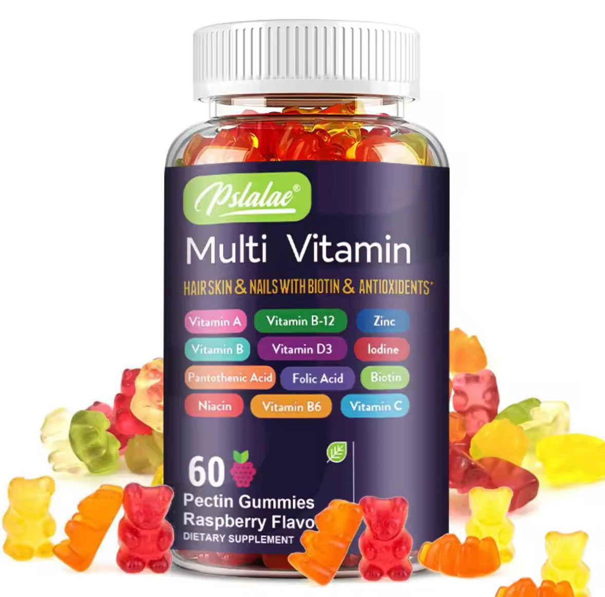 Multi Vitamin Gummies - Hair, Skin & Nails with Biotin & Antioxidants