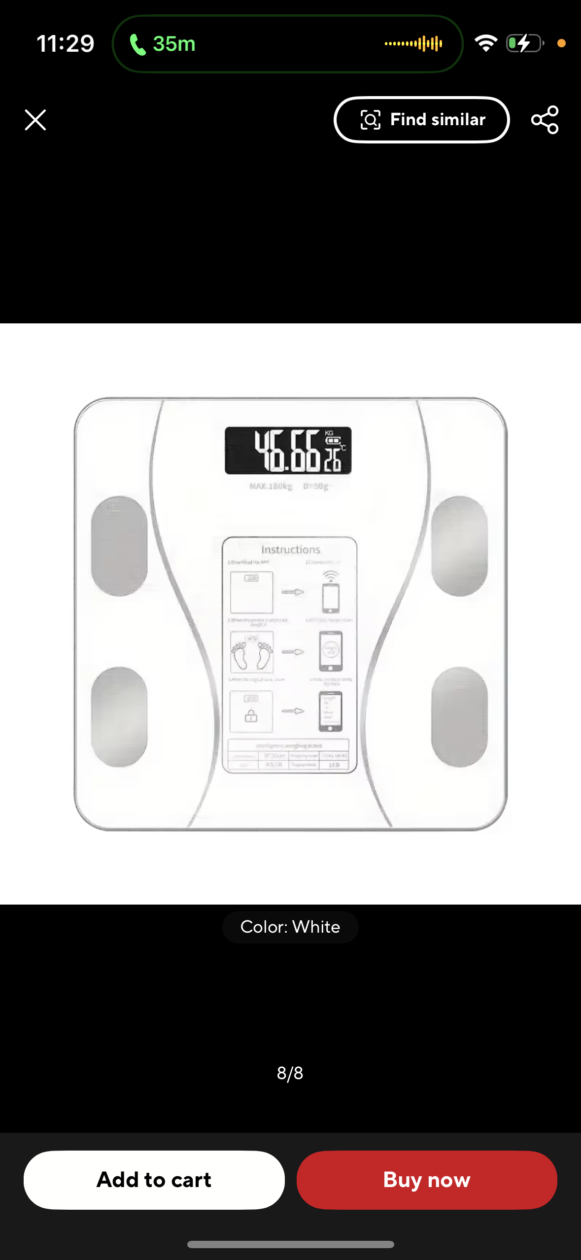 Smart Body Scale - 12 Metrics Tracker