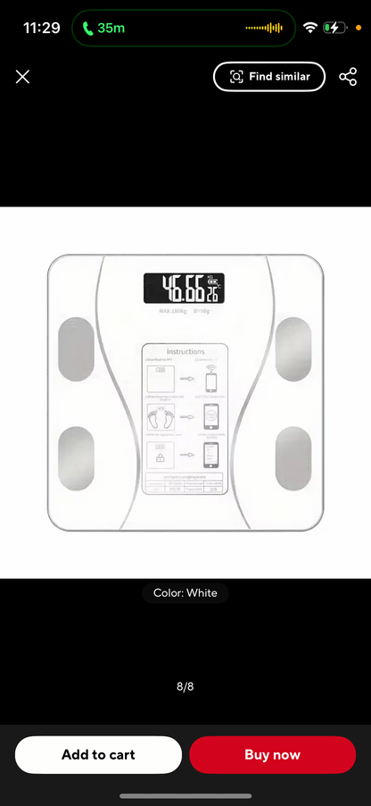 Smart Body Scale - 12 Metrics Tracker