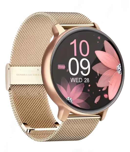 Rose Gold Smart Watch - Waterproof & Health Pro